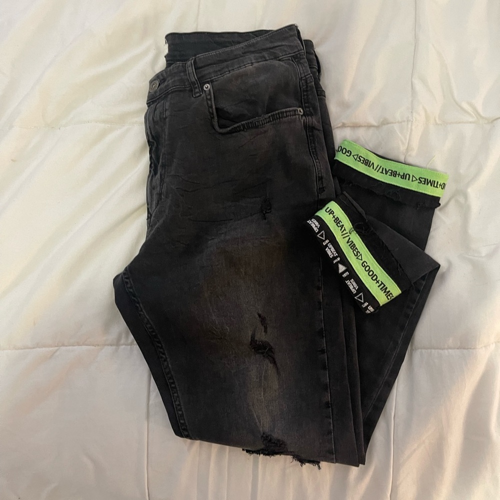 Zara man denim department ripped skinny jeans size 36